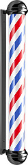  Barburys Barbierstange 156 cm Schwarz 