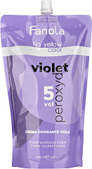  Fanola No Yellow Color Creme Oxidant Violet 5 Vol - 1,5% 1000 ml 