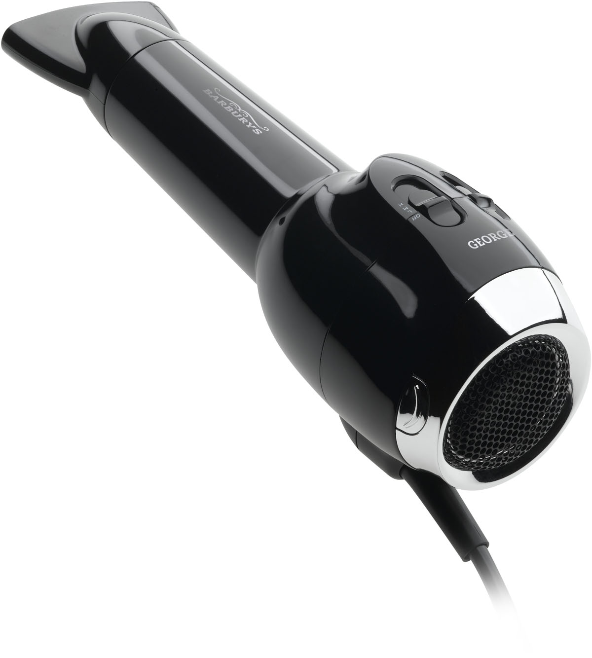  Barburys George Barber-Haartrockner DC 2000W / Schwarz-Chrom 