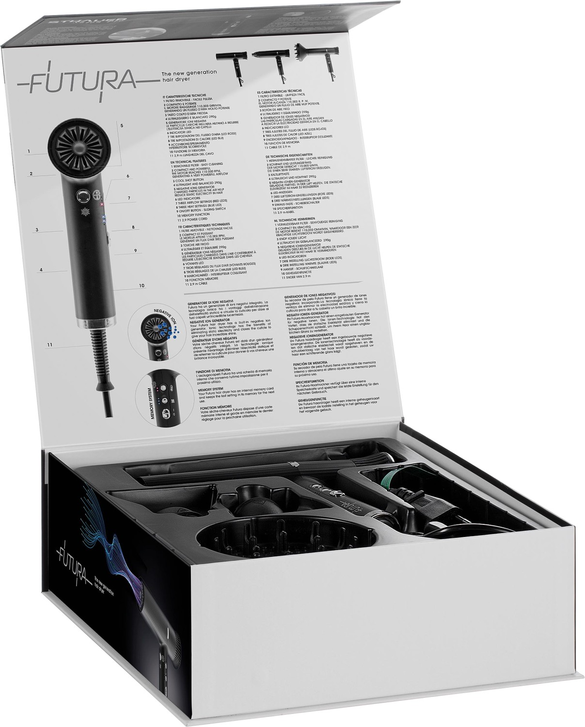  XanitaliaPro Futura Professioneller Haartrockner 