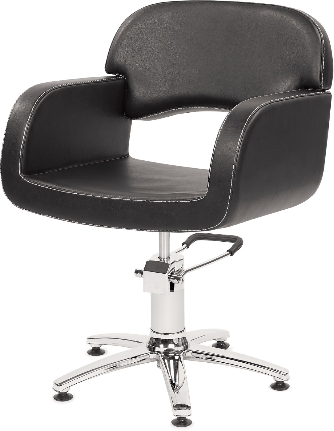  Original Best Buy Opera  Friseurstuhl Schwarz mit 5-Stern-Basis 