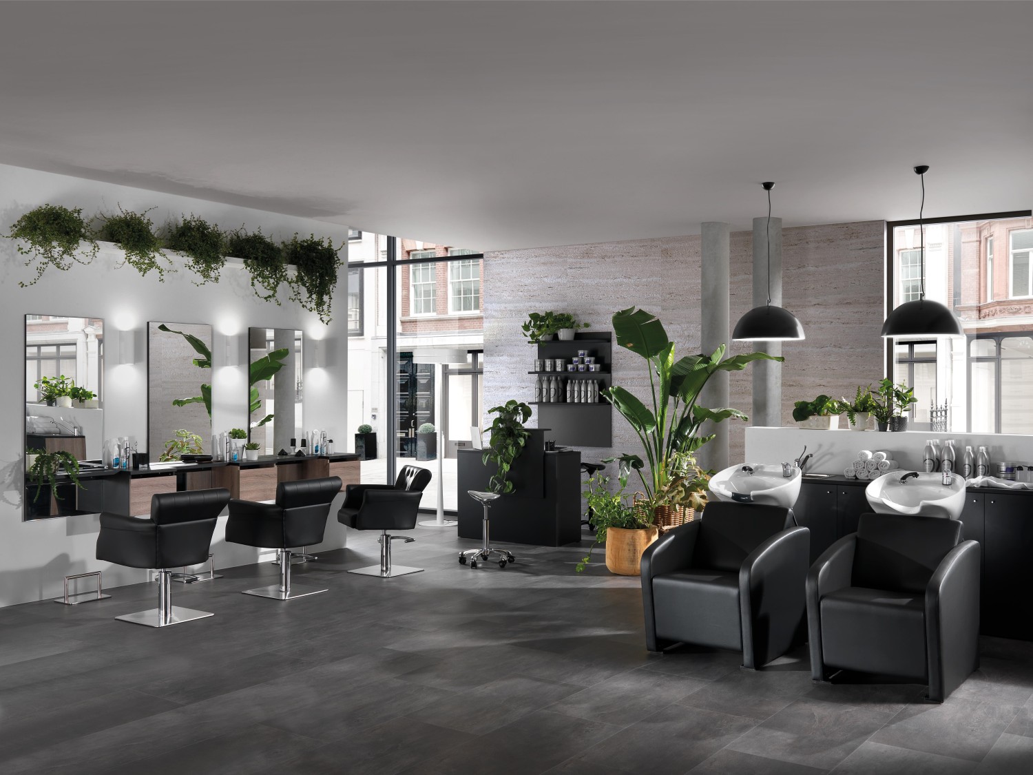  XanitaliaPro Hair Throne Friseurstuhl mit quadratischer Basis 
