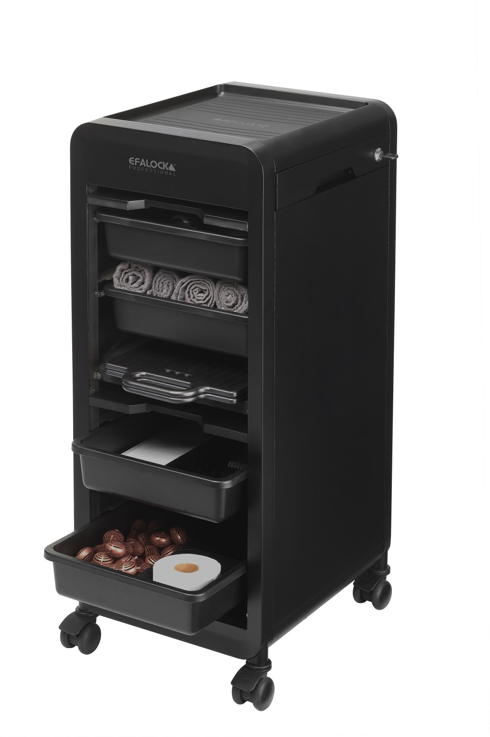  Efalock Trolley eNOBILE schwarz 
