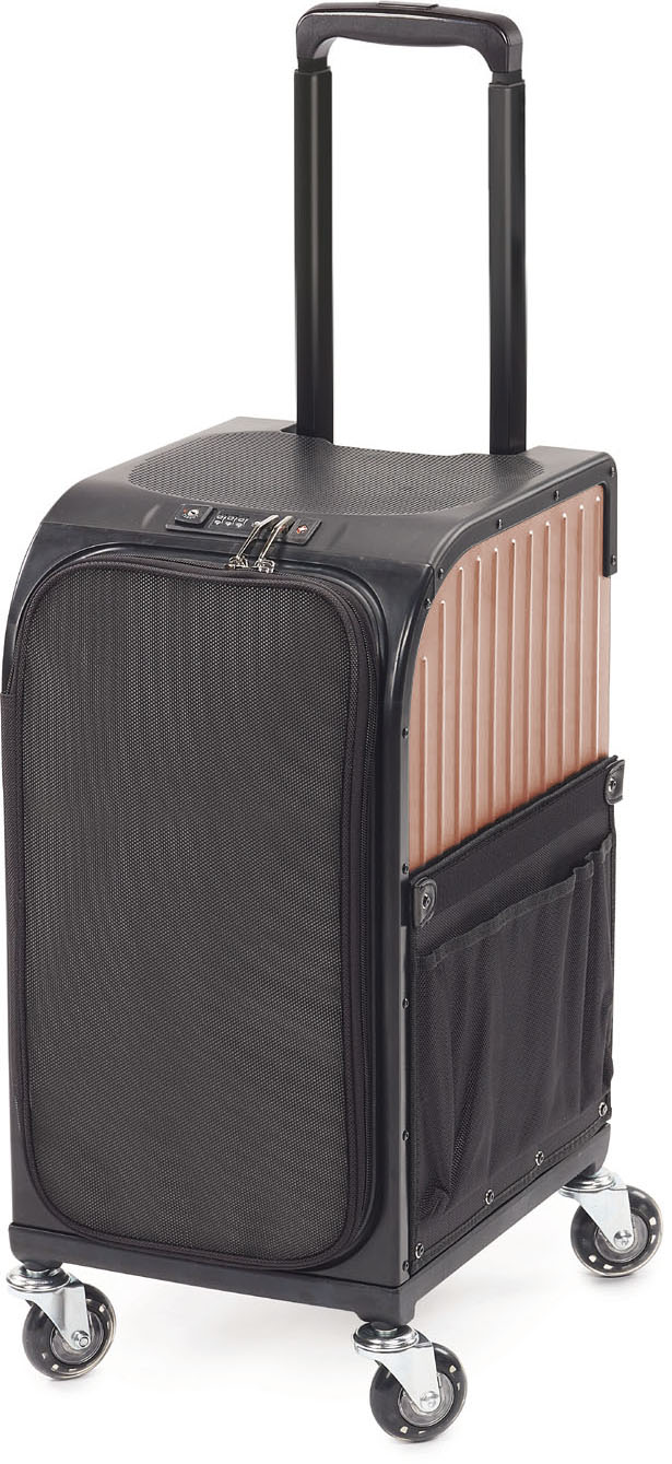  Sibel Rollercoaster Stoolcase Rollhocker - Koffer /  Rosa Gold 