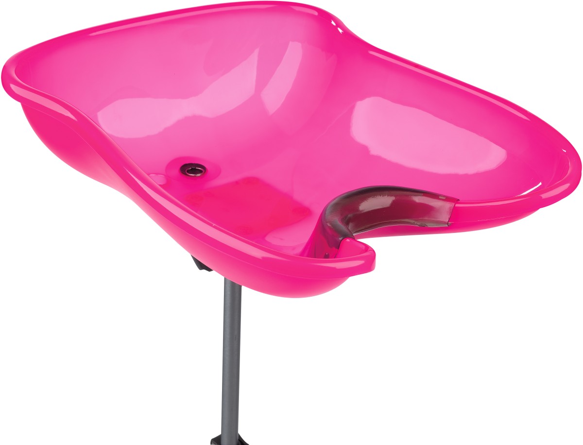  Sibel Mobiles R&uuml;ckw&auml;rtswaschbecken pink transparent 