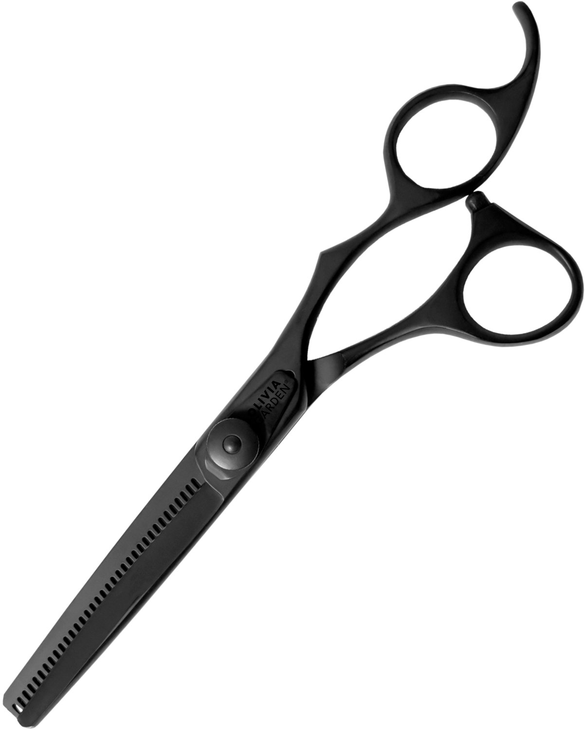  Olivia Garden Silk Cut Matt Black 6" 