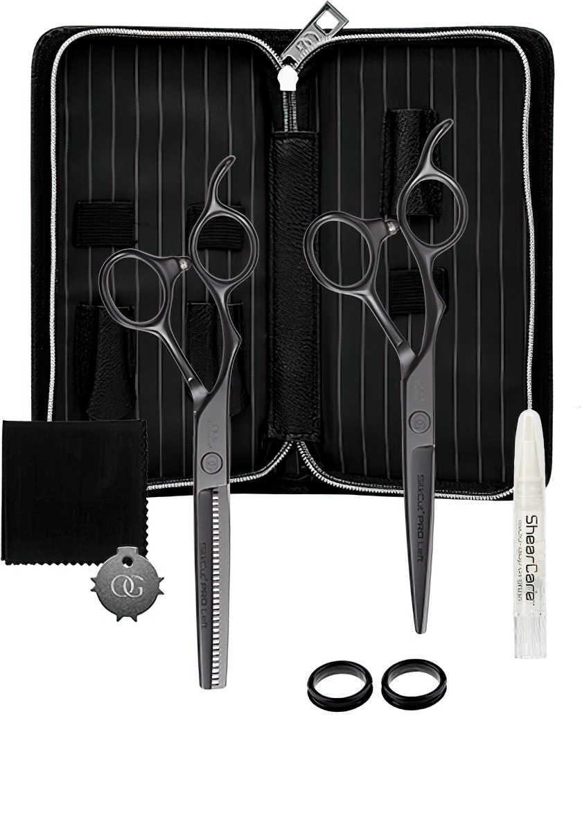  Olivia Garden SilkCut PRO Matt Black 2er Set Links 