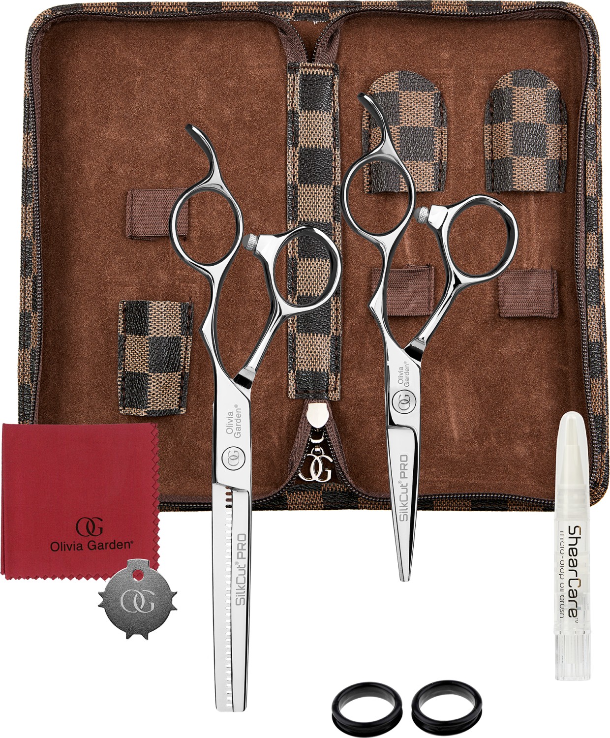  Olivia Garden SilkCut Pro Silver 2er Set 