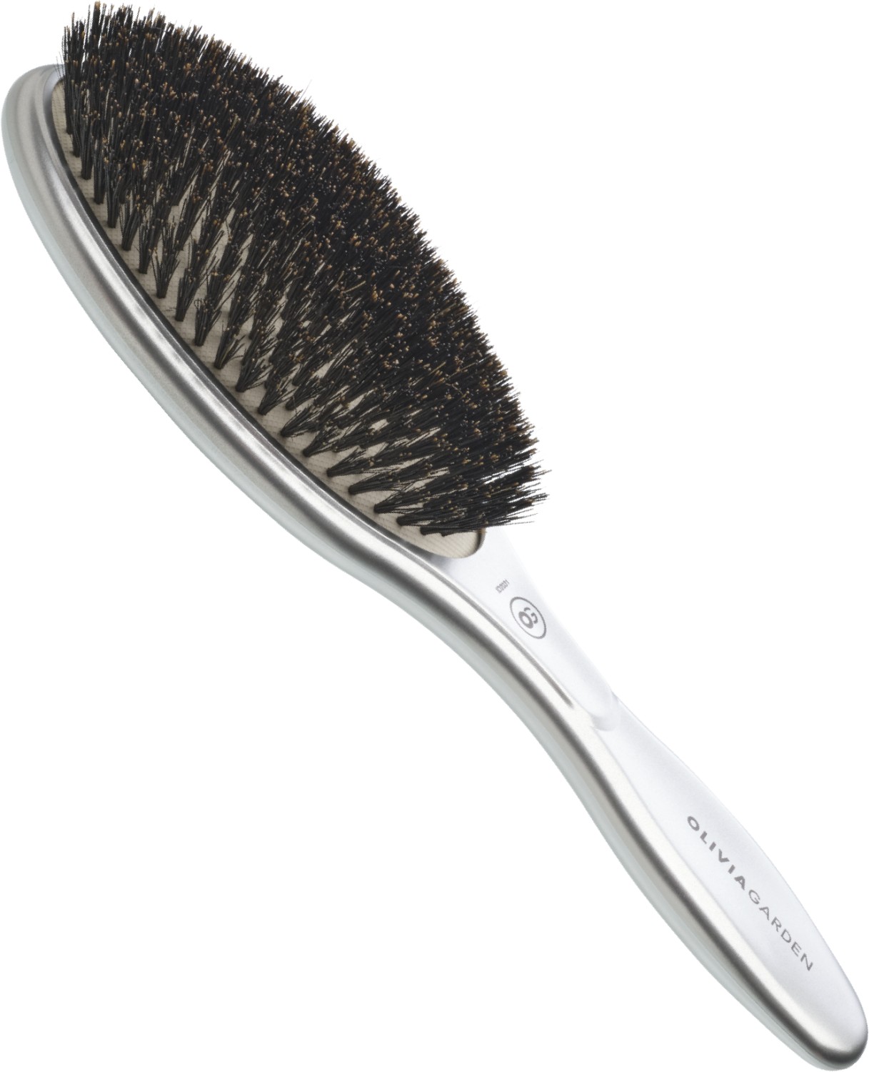  Olivia Garden Expert Care Oval Silber mit Wildschweinborsten 