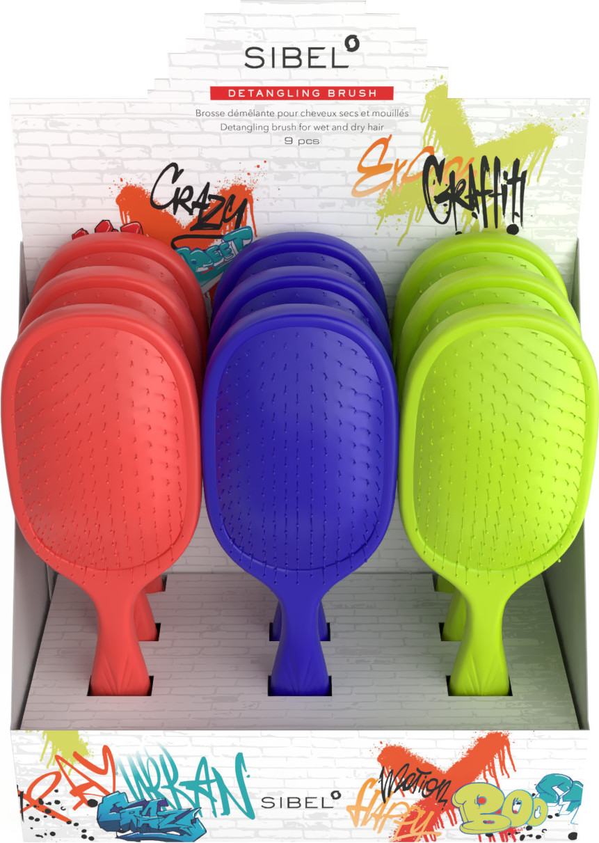  Sibel Wet Brush Graffiti FW25 9-er Display 