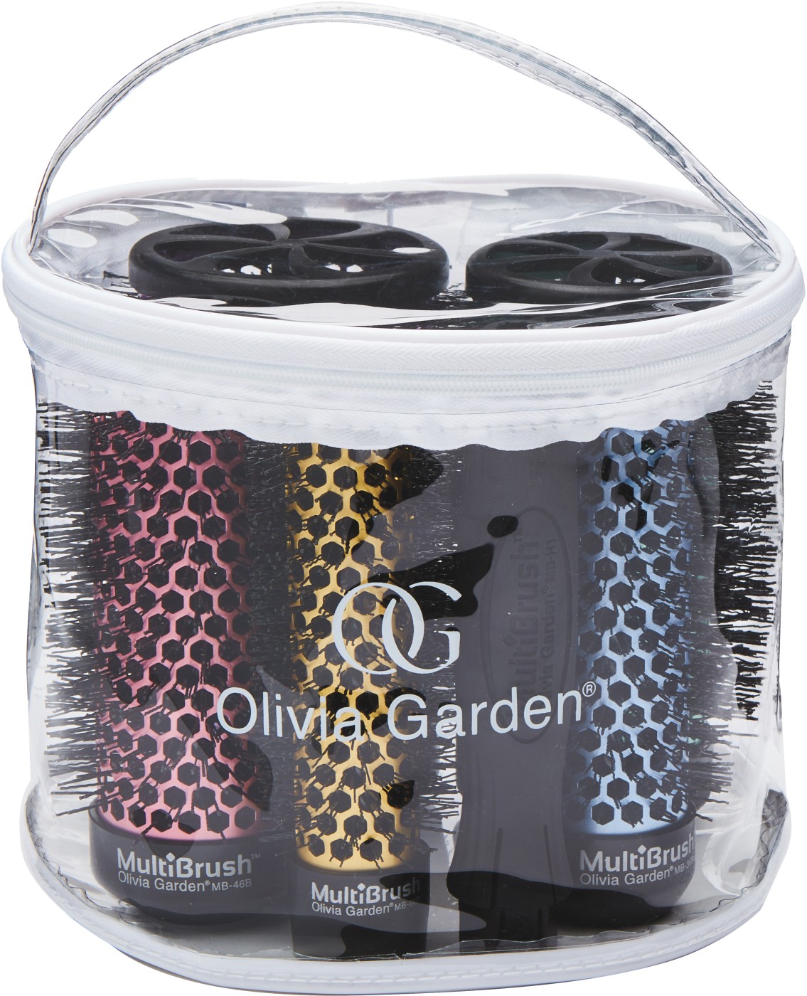 Olivia Garden Multibrush mit Abnehmbarer Bürstenkörper Starter Kit 