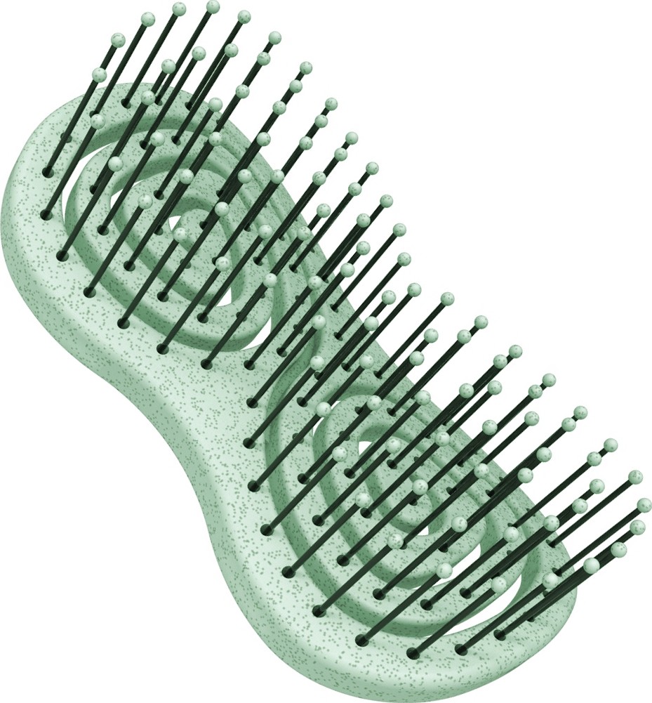  Hairway Wellness-Haarb&uuml;rste Organica minzgr&uuml;n 