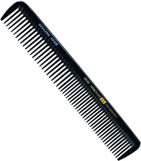  Hercules S&auml;gemann Haarschneidekamm 7,5" Styling Star, Nr. 4930 