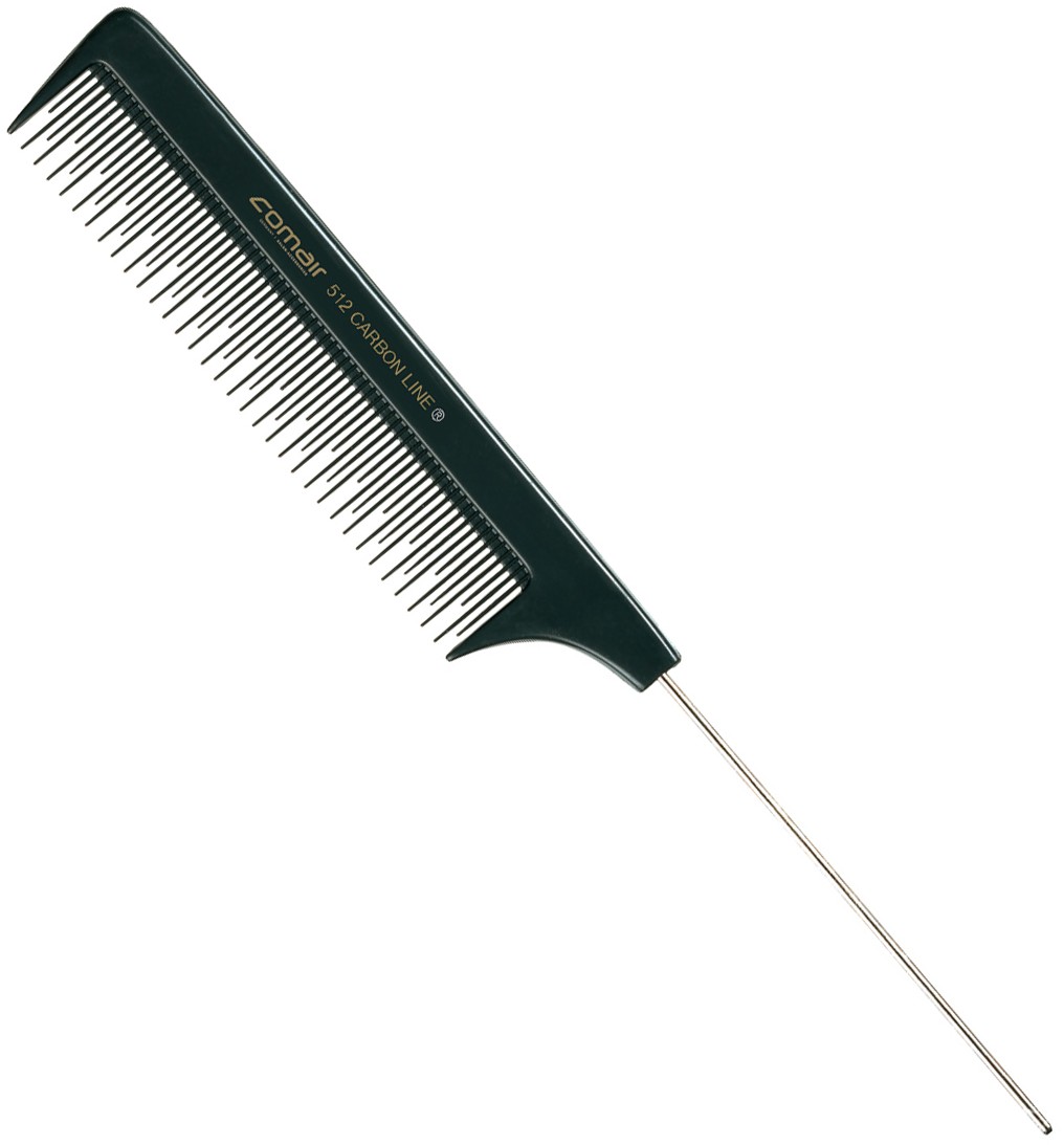  Comair Toupierkamm Black Profi Line No. 512 