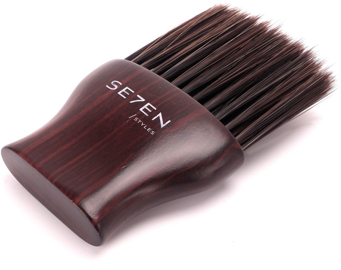  Se7en Styles Ovale Nackenb&uuml;rste aus dunklem Holz 