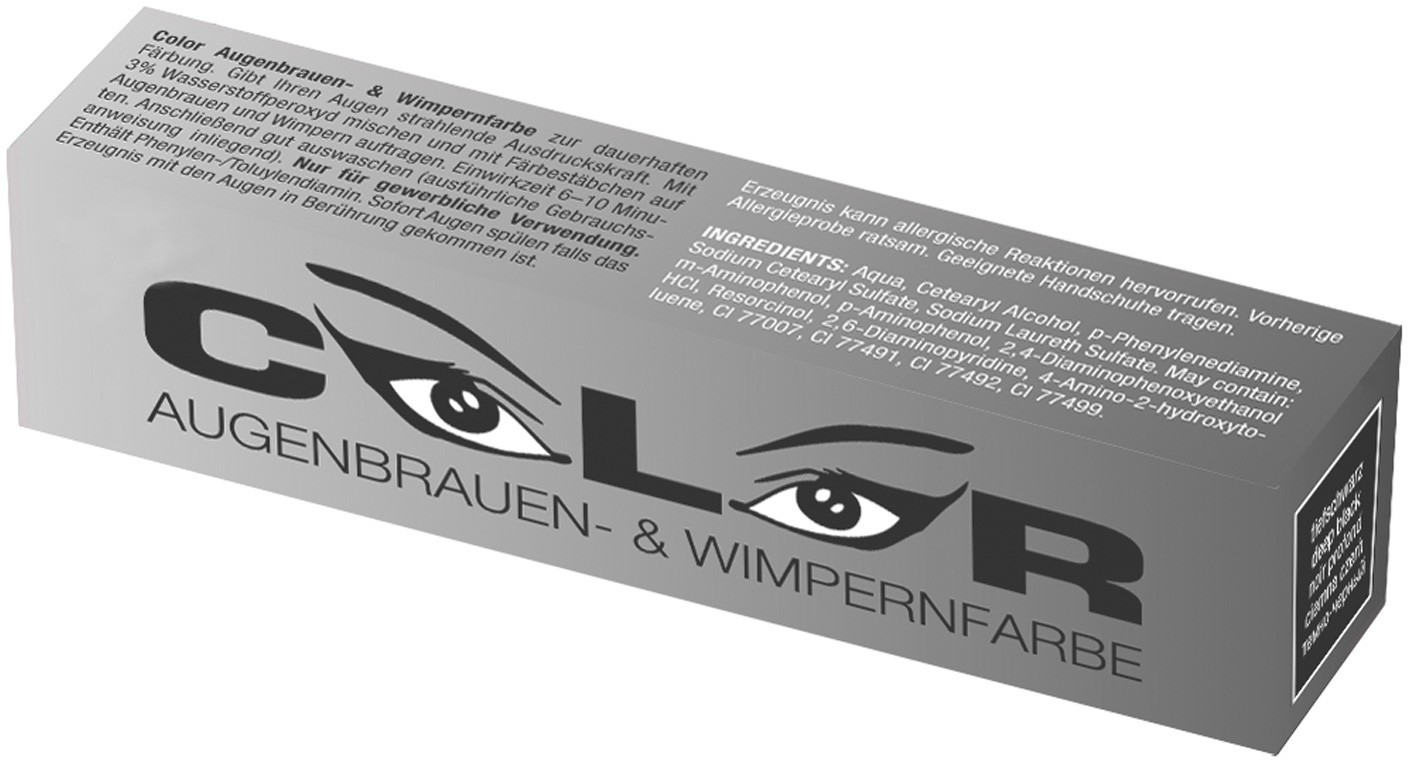  Comair Color Augenbrauen- & Wimpernfarbe tiefschwarz 15 ml 
