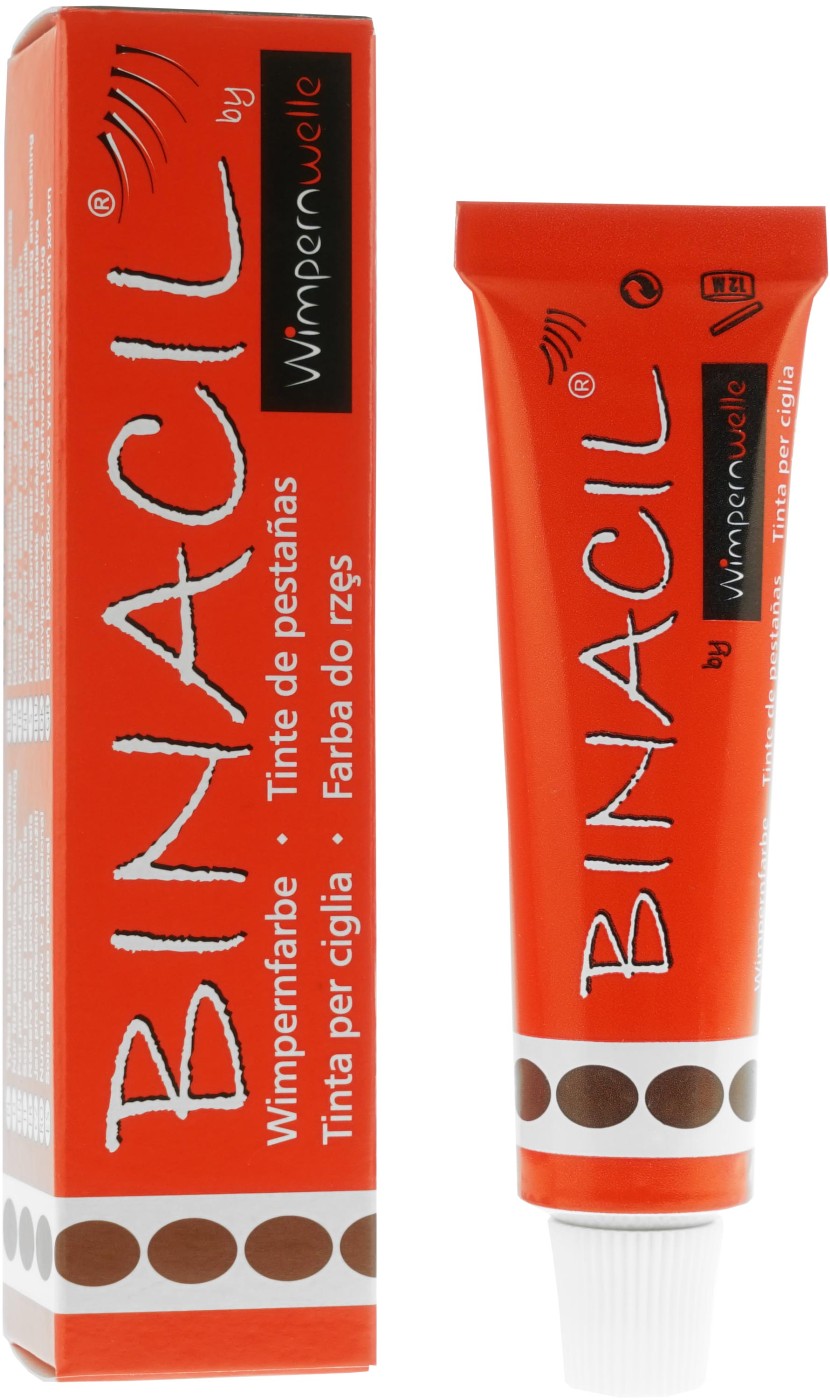  Wimpernwelle BINACIL Wimpern und Augenbrauenfarbe braun 