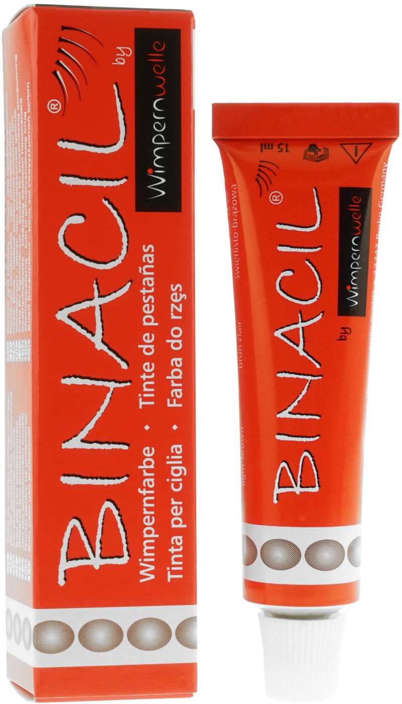  Wimpernwelle BINACIL Wimpern und Augenbrauenfarbe lichtbraun 