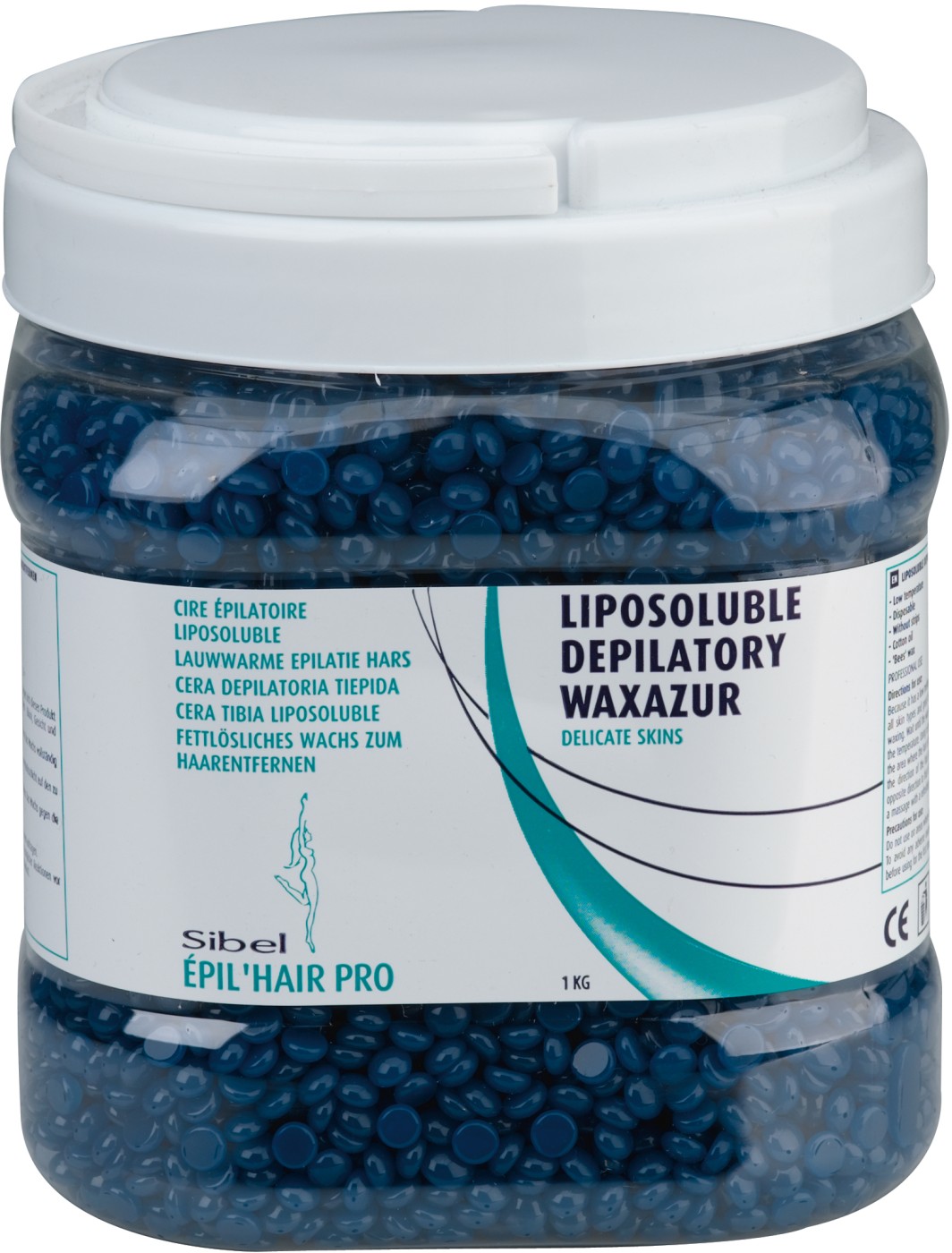 Sibel &Egrave;pil&rsquo;hair pro Fettl&ouml;slisches Perlen Feinwachs Epilierwachs - WAX'Azur 1 KG 