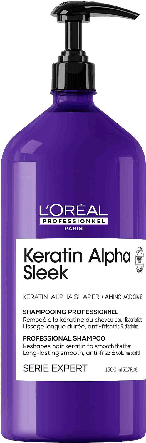  Loreal Keratin Alpha Sleek Shampoo 1500 ml 