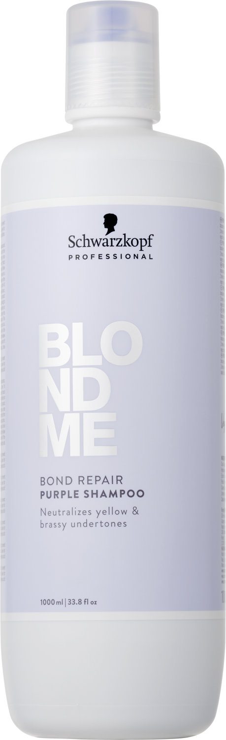  Schwarzkopf BlondMe Bond Repair Purple Shampoo 1000 ml 