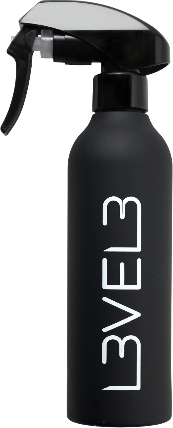  L3VEL3 Gummierte Spr&uuml;hflasche Schwarz 