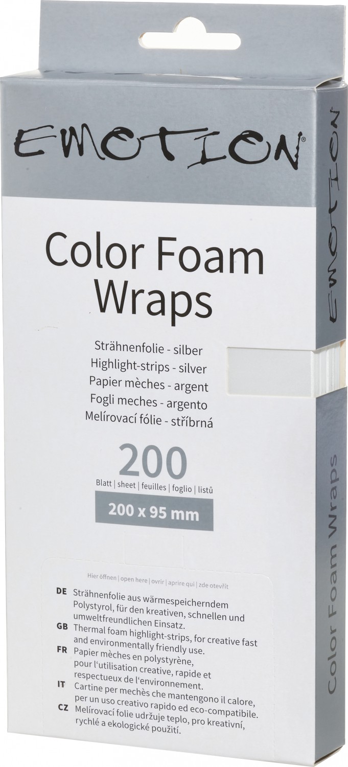  Efalock Emotion Color Foam Wraps 20 cm Silber 