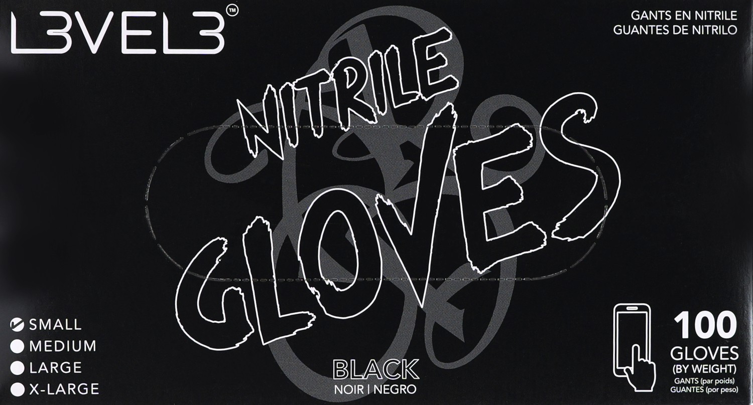  L3VEL3 Nitrilhandschuhe Small Black 