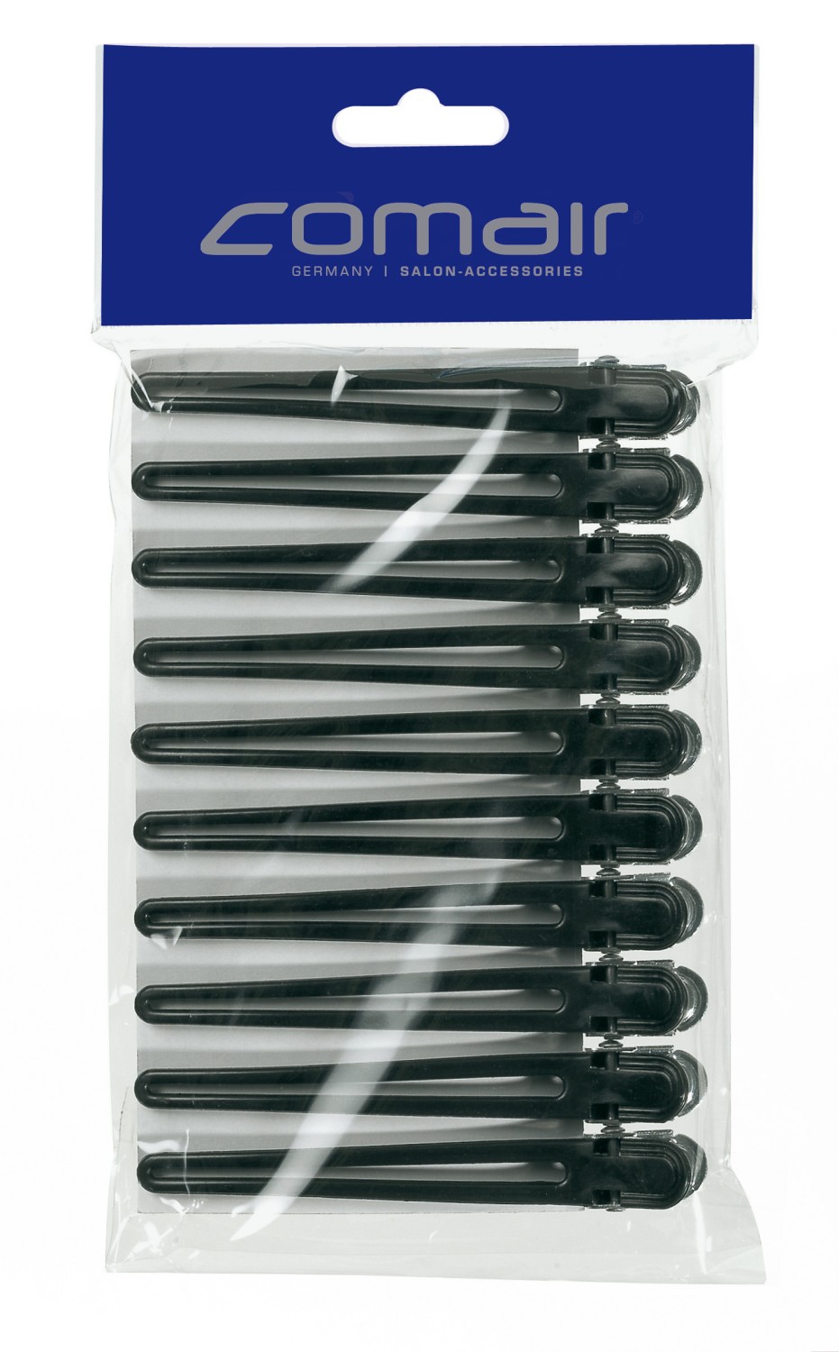  Comair Haarclips Plastik/Aluminium 10 St&uuml;ck schwarz 