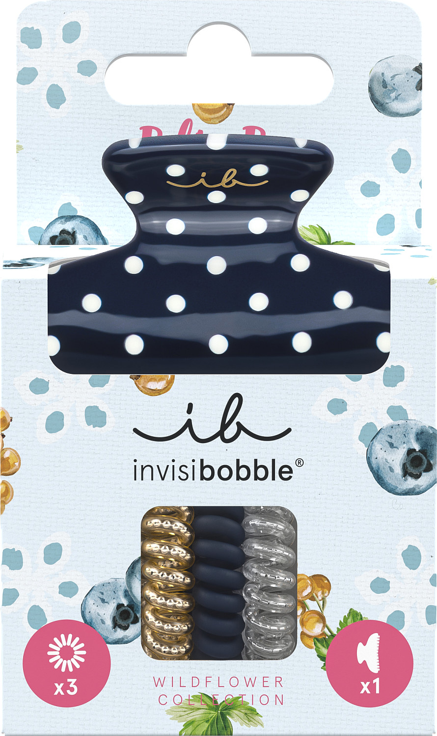  invisibobble Clipstar M Wildflower Polka Pop 4pc 
